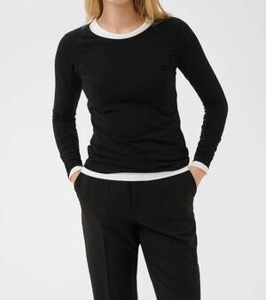 NEW PART TWO women's nemajas long sleeve top in black